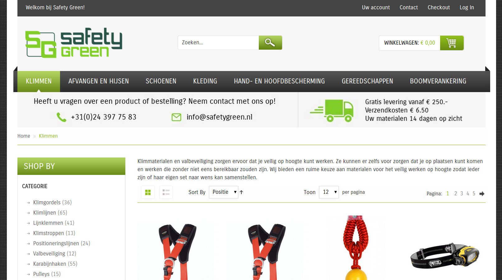safetygreen.nl website