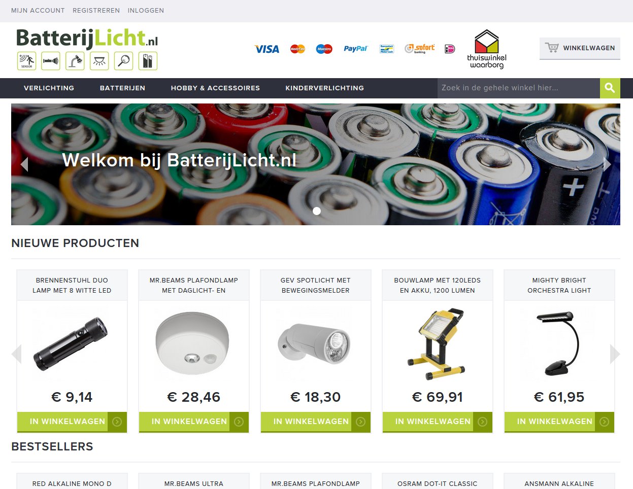 batterijlicht.nl website